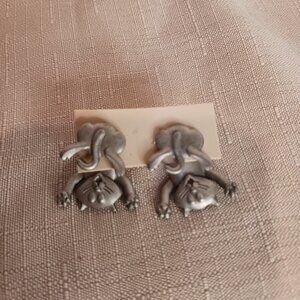 JJ Upside Down Cat Earrings